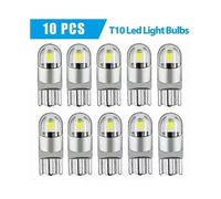 Lot de 10 ampoules LED blanches T10 W5W W3W 194 168 Canbus Silica, éclairage d'immatriculation blanc