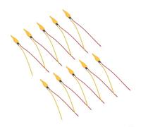 Lot de 10 ampoules LED clignotantes 3 V 5 V - Accessoire de diode pour décoration d'anniversaire DIY