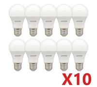 Lot de 10 ampoules LED E27 AC 110V 220V 3W 8W 9W 12W 15W 18W 20W 24W LED A60 G45, ampoules à économie d'énergie, blanc froid ou blanc chaud, pour éclairage domestique 3000K Warm white
