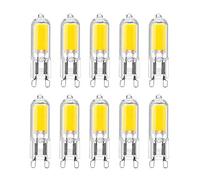 Lot de 10 ampoules LED G9 2 W, ampoules halogènes G9 de 25 W, ampoules à économie d'énergie G9 2 W, blanc froid 6000 K, AC 220-240 V, angle de faisceau 360°, intensité non variable, 250 lm, IRC > 80