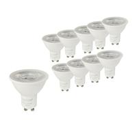 Lot de 10 ampoules LED GU10 36° 4,7W (équiv. 50W) 350Lm 3000K