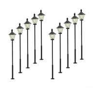 Lot de 10 ampoules LED H0 5,5 cm Éclairage de rue 3 V-12 V Jardin pour décoration