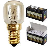 Lot de 10 ampoules pygmées SES E14 avec culot à baïonnette - Ampoules pour four/micro-ondes résistant jusqu'à 300 °C - Ampoules de nuit, E14 15.00W 240.00V