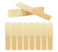 Lot de 10 anches de saxophone alto - Force 2,5 - Traditionnelles pour canne à vent en bois - Accessoires pour étudiants et musiciens