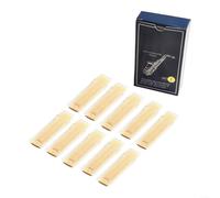 Lot de 10 anches pour saxophone alto - Force 1,0/1,5/2,0/2,5/3,0/3,5, taille constante pour un son stable, naturellement séchées à l'air libre pendant plus de 2 ans, excellente réponse dans tous les