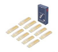 Lot de 10 anches pour saxophone alto - Force 1,0/1,5/2,0/2,5/3,0/3,5, taille constante pour un son stable, naturellement séchées à l'air libre pendant plus de 2 ans, excellente réponse dans tous les