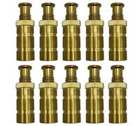 Lot de 10 ancrages en laiton pour couvertures de piscine dimensionnées pour s'adapter aux trous de 1,9 cm de long, conçues pour une utilisation en extérieur toute l'année