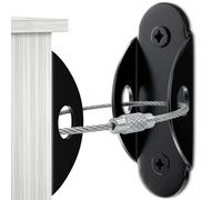 Lot de 10 ancrages muraux de meubles pour protéger les bébés, ancrages de meubles anti-basculement, sécurisent les meubles de 181,4 kg, commode, bibliothèque au mur, empêchent les chutes, sangles