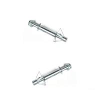 Lot de 10 ancrages muraux en métal robuste en acier au carbone galvanisé pour plaques de plâtre, contreplaqué, panneaux de particules (32 mm)