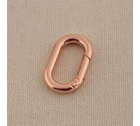 Lot de 10 Anneaux à Ressort ovales en métal - Clips à Boucle ouvrable for Sacs à Main, Porte-clés et Accessoires(Rosegold,25mm)