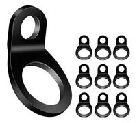 Lot de 10 anneaux d'ancrage d'arrimage en acier inoxydable - Yeux d'arrimage pour moto, moto tout-terrain, remorque, camion, camping-car | 4,6 x 2,8 cm - 135° an