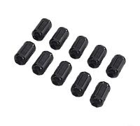 Lot de 10 anneaux de filtre anti-bruit en ferrite RFI pour câbles audio vidéo USB pour ordinateurs, disques durs, télécopieurs, 3,5 mm-13 mm de diamètre (7 mm)