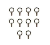 Lot de 10 anneaux de levage en acier inoxydable 304 M6 avec filetage standard