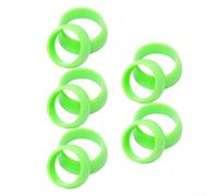 Lot de 10 anneaux de protection en silicone pour tige de selle de vélo, conçus pour s'adapter aux diamètres de 25, 4 mm et 27 mm, empêche la saleté et l'entrée d'eau (vert)