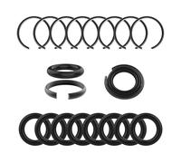 Lot de 10 anneaux de retenue d'impact avec joints toriques, anneaux de friction de 1,27 cm, kit de retenue de douille pour clé à choc électrique et pneumatique, pièces de rechange à entraînement carré