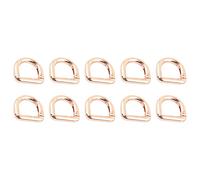 Lot de 10 anneaux en D avec mousqueton en métal pour porte-clés de voiture, sac à dos