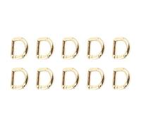 Lot de 10 anneaux en D - Mousqueton à clip - Facile à utiliser - En métal - Accessoire de matériel - Anneaux en D