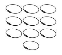 Lot de 10 anneaux en fer multicolores pour bracelet fait à la main, vis, bijoux, porte-clés, accessoires faits à la main, porte-clés en fer, recherche, recherche, フリーサイズ