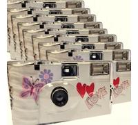 Lot de 10 appareils Photo jetables 1A PHOTO PORST - Papillon - avec Flash, Piles et Film - Lot de 10-27 Prises par