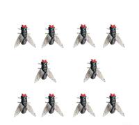 Lot de 10 appâts de pêche à la mouche souples réalistes avec action flottante flexible pour cibles de pêche en rivière, petits poissons multicolores (petit n°01 10 pcspack)