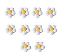 Lot de 10 appliques à cheveux rembourrées en forme de fleur pour chapeaux, fournitures de couture, pinces à cheveux
