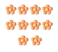 Lot de 10 appliques à cheveux rembourrées en forme de fleur pour chapeaux, fournitures de couture, pinces à cheveux