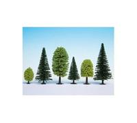 Lot de 10 arbres 5 sapins et 5 feuillus de hauteurs 5 à 14 cm - NOC26911