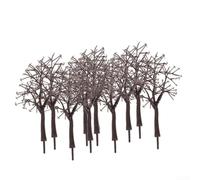 Lot de 10 arbres de modélisme flétris de style simulateur pour les configurations de train, la construction, les dioramas, les tables de sable, l'architecture, la modélisation et l'enseignement