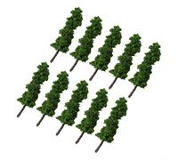 Lot de 10 arbres miniatures de 11 cm pour maquette HO - Accessoires de paysage ferroviaire - Accessoires de diorama - Décoration de modélisme architectural