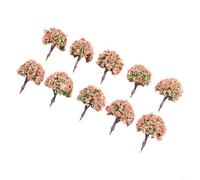 Lot de 10 arbres miniatures de 4 cm pour l'architecture, le train, le diorama et les jeux de guerre, adaptés pour la fabrication de maquettes, les scènes de table de sable et les projets de paysage
