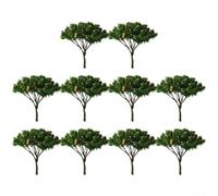 Lot de 10 arbres miniatures pour les constructions et les chemins de fer, conçus pour ajouter du réalisme aux affichages de modèles de paysage, de route et d'architecture