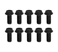Lot de 10 attaches à bride hexagonale de rechange M6 M7 M8 à gauche pour machine à couper et réparer la lame de scie (7 mm)