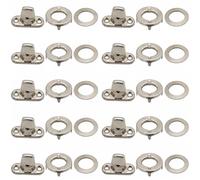 Lot De 10 Attaches À Vis Rotatives Bâche Bateau Oeillets Twist Lock Zinc | Jeux de Œillets Ovales Twist Verrouiller, Mécanisme Verrouillage Rotatif Évite Détachement Toile Par Grand Vent Bateau