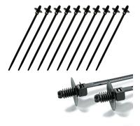 Lot de 10 attaches de câble détachables en sapin pour fermeture éclair sur voitures, bateaux et remorques