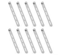 Lot de 10 attaches de câble en silicone pour la maison et le jardin - Organiseur de câbles réutilisables, élastiques de gestion des câbles de données, 13 cm, multifonctionnels (gris)