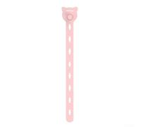 Lot de 10 attaches en silicone pour sécuriser et gérer efficacement différents types de câbles (rose)