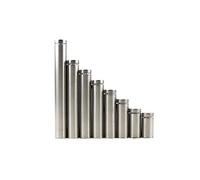 Lot de 10 attaches for verre 12 mm en acier inoxydable et acrylique, clous de fixation for panneaux publicitaires(12x25mm)