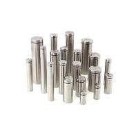 Lot de 10 attaches for verre 19 mm en acier inoxydable et acrylique, clous de fixation for panneaux publicitaires(19x70mm)