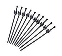 Lot de 10 attaches solaires noires pour bords de bord pour panneau de câble Pv montage balustrade 10 pièces résistantes aux intempéries Ressort 66 Fixations en acier polyamide