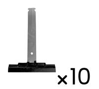 Lot de 10 attaches tablier souple tube ZF - L 147 mm - Pour lame 14 mm