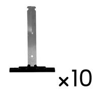 Lot de 10 attaches tablier souple tube ZF - L 148 mm - Pour lame 8 mm