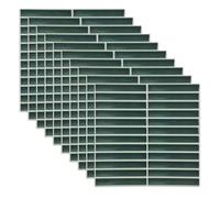 Lot de 10 autocollants 3D pour carrelage mural, pour cuisine, chambre à coucher, décoration murale d'accent (10 pièces - Vert B - 30,5 x 30,5 cm - Épaisseur 1 mm)