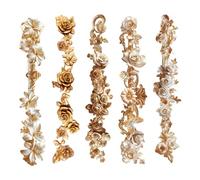 Lot de 10 autocollants à bordure florale pour scrapbooking, planificateur, journal, ordinateur portable, trousse, cadre photo, art