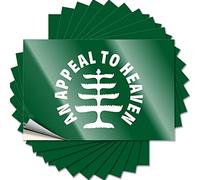 Lot de 10 autocollants amusants « An Appeal to Heaven » pour voiture (6 x 9 cm)