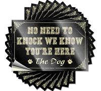 Lot de 10 autocollants amusants pour adultes « No Need to Knock We Know You'Re Here » - Autocollants amusants pour voiture (8 x 12 cm)