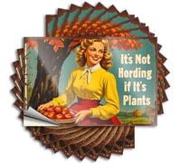 Lot de 10 autocollants amusants pour pare-chocs avec inscription « It's Not Hording If » (12 x 18 cm)
