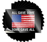 Lot de 10 autocollants amusants pour voiture avec inscription « All Gave Some Military » (12 x 18 cm)