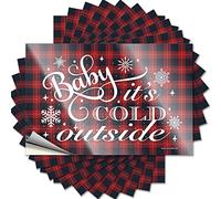 Lot de 10 autocollants amusants pour voiture avec inscription « Baby It's Cold Outside » (8 x 12 cm)