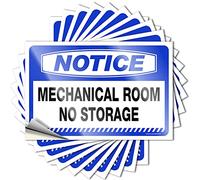 Lot de 10 autocollants amusants pour voiture - Avis mécanique - Pas de rangement - Panneau décoratif pour pare-chocs (6 x 9 cm)