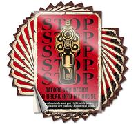 Lot de 10 autocollants amusants pour votre voiture « Stop Before You Decide to Break Into My House » (6 x 9 cm)